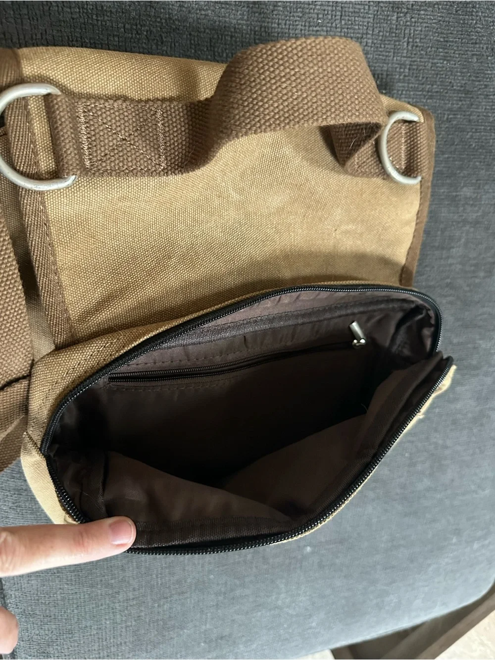 Canvas Dog Saddle Pack - Tan NWT